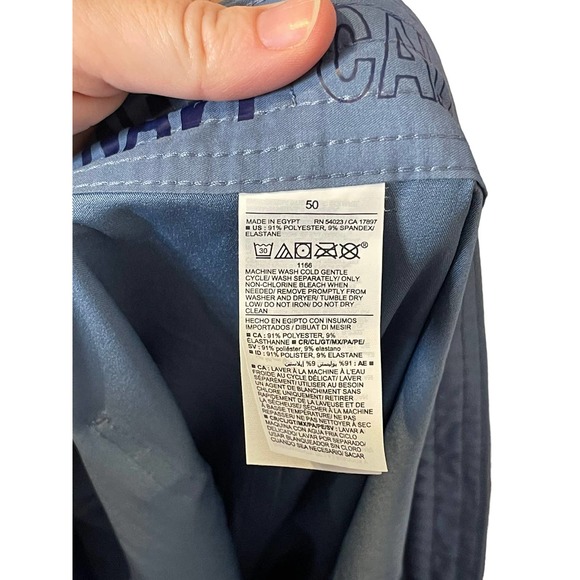 Old Navy Men Board Short Bottom Swim Trunks Hybrid Drawstring Blue Size 50 NWT - Picture 10 of 10